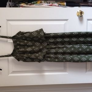 Olive green jumpsuit